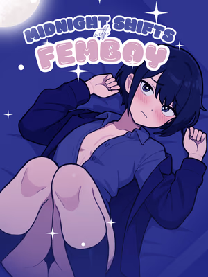 Midnight Shifts with Femboy - Key Art